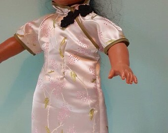 Brocade Asian Chinese dress Qipoa or Cheongsam Kimono for popular 18 inch  dolls by Project funway on etsy