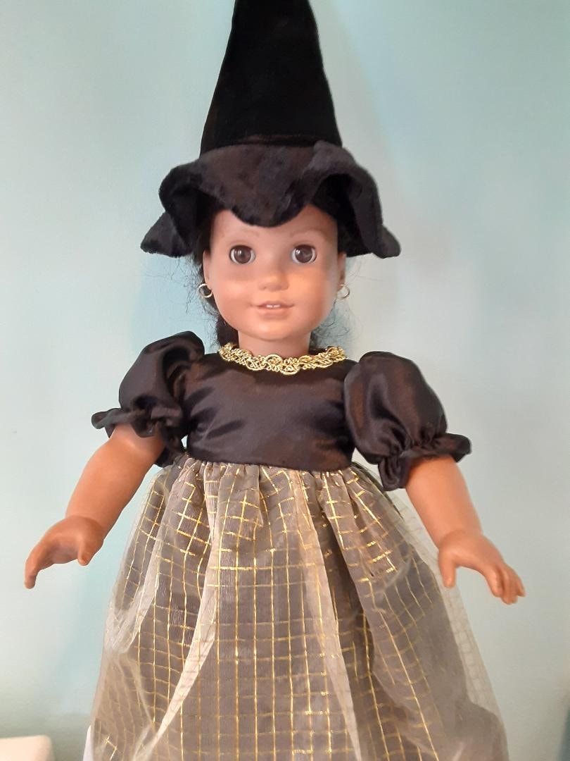 18 Inch American Girl Doll Witch's Costume long dress Etsy