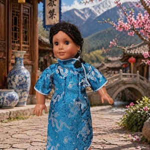 Blue Asian Dress - Etsy