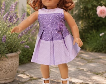 18 Inch Doll clothes, color blocked summer dress by Project Funway