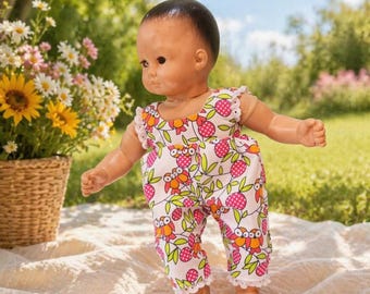 Baby doll 15 inch or 16 inch clothes, Bitty Baby or Bitty Twin romper ,  gifts for girls, doll lovers
