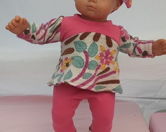 15 or 16 inch Bitty Baby outfit, hot pink sweat pants, top and headband , by Project Funway on Etsy