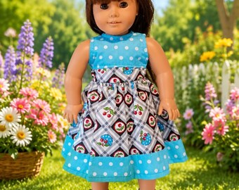 18 Inch doll 50's style purple poodle skirt and top, sock hop, gift for doll lover,  by Project Funway on Etsy