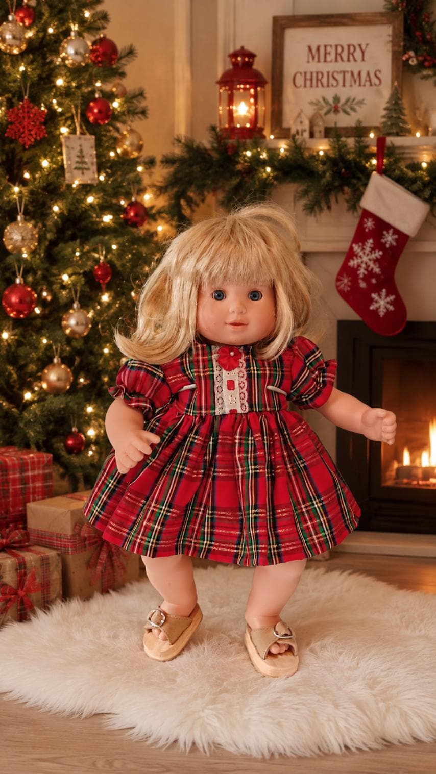 Bitty Baby Doll Christmas Dress