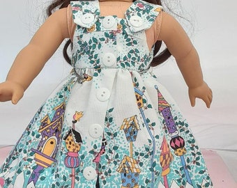 18 inch doll clothes, birdhouse sundresss, by Project Funway on Etsy
