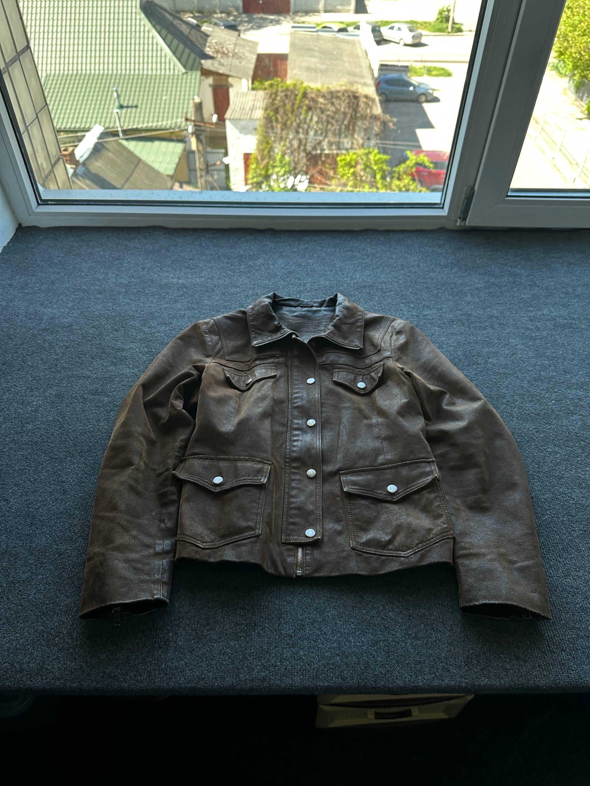 Rick Owens Leather Jacket - Etsy
