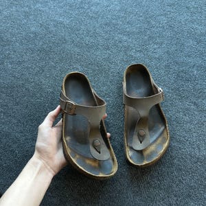 VNTG Birkenstock Rare Slides Y2K Casual Old Money Comfort Logo Sandaler