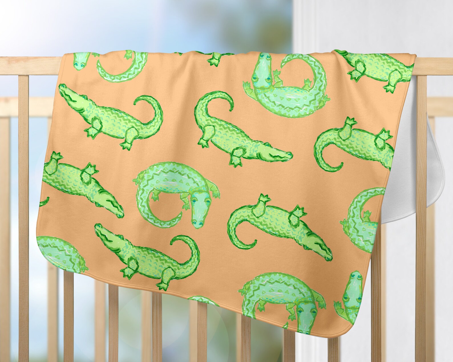 Alligator Baby Blanket Florida Gator gator baby blanket Etsy
