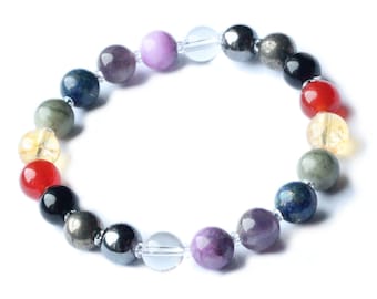 PROTECTION | Empath Protection Bracelet, Gemstone, Energy Shield, Natural Healing, Crystal