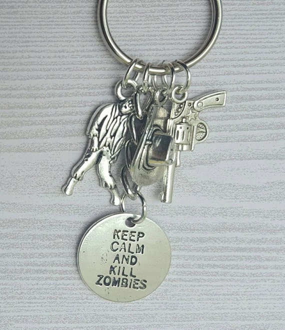 – Keyring Red Keep Calm And Love The Walking Dead 