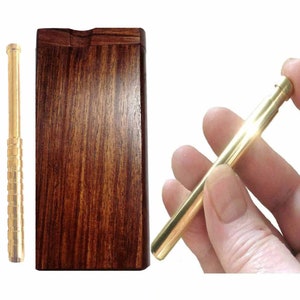 Self Clean USA Brass 4&quot; Rosewood XL holding chamber One Hitter Dugout