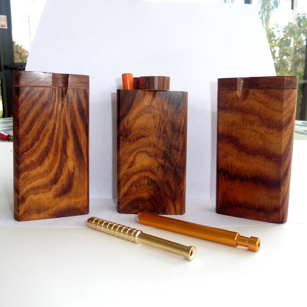 4" Exotic Tiger Wood Dugout / Choice of one Hitters