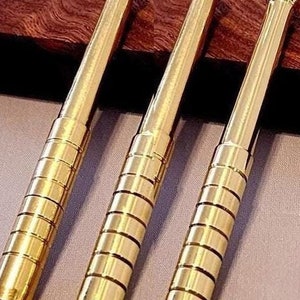3 pack 3" Solid USA BRASS heavy weight high polished one hitter dugout pipes