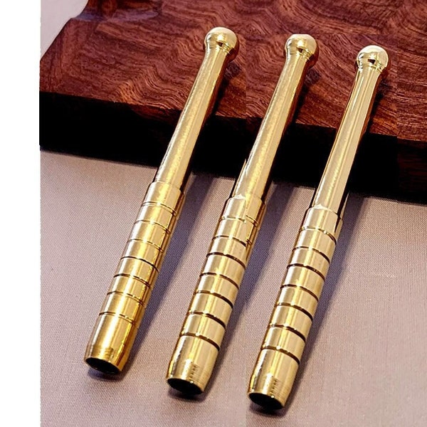 3 pack 3.15" Solid BRASS  one hitter dugout pipes USA