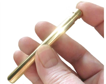 Solid USA Brass self cleaning one hitter dugout pipe onie
