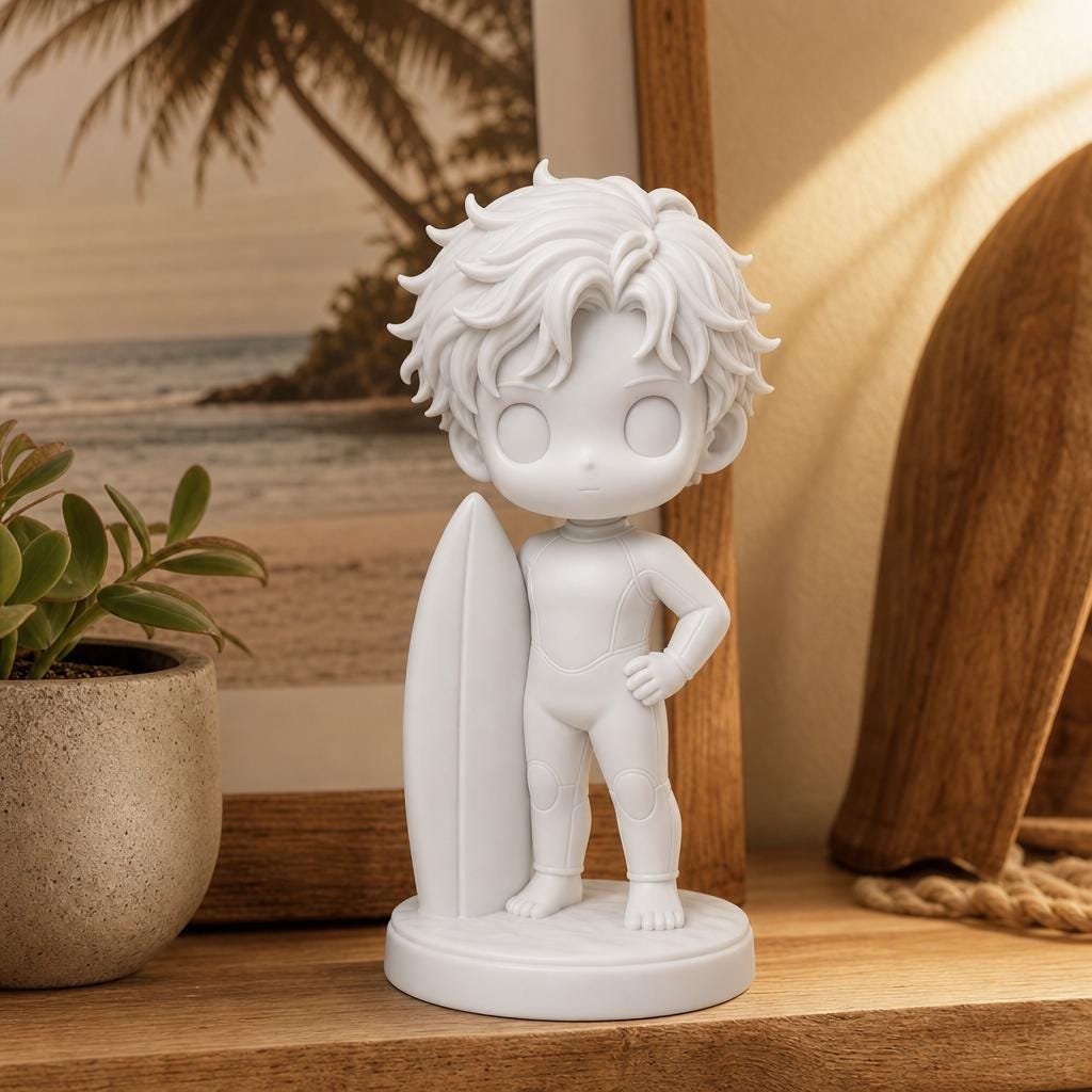 Surfer Figurine - Etsy