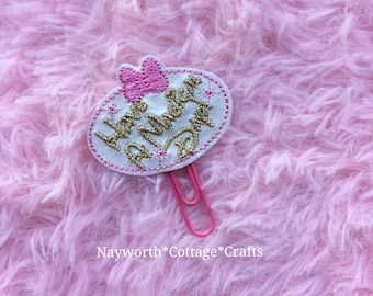 Embroidery charm kikkik diary craft Sewing machine planner paper clip