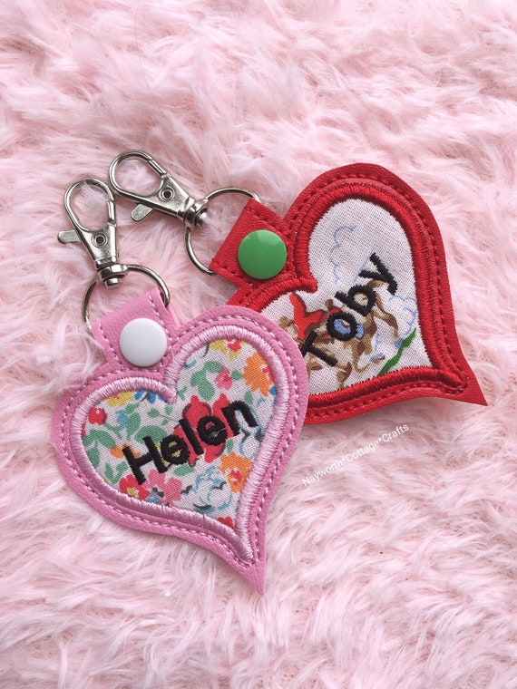 Heart Bag Charm Key Ring Fob Keychain Purse Charm Red New