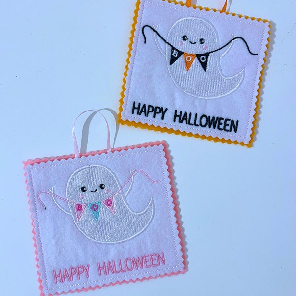 Happy Halloween ghost hanging / tree / decoration / ornament / tiered tray / pastel