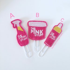 The Pink Stuff Cleaning planner paper clips / charm / Embroidery / kikkik / diary / cleaning / laundry / hinch / hinched