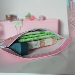 Cleaning Clip zipper pouch / case / zipper / embroidered / purse / pencil case / Personalised image 4