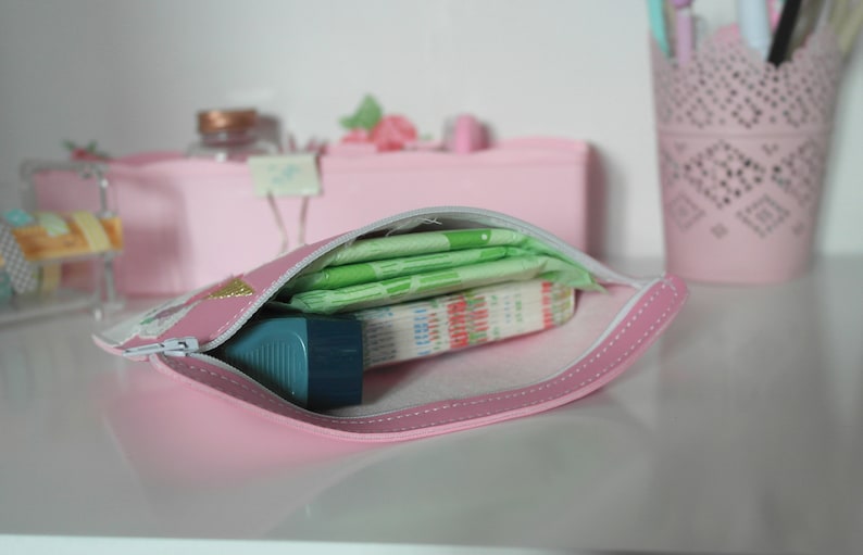 Cleaning Clip zipper pouch / case / zipper / embroidered / purse / pencil case / Personalised image 4