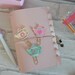 Tea pot planner paper clip / Embroidery / kikkik / diary / kawaii / bullet journal / bookmark / teapot