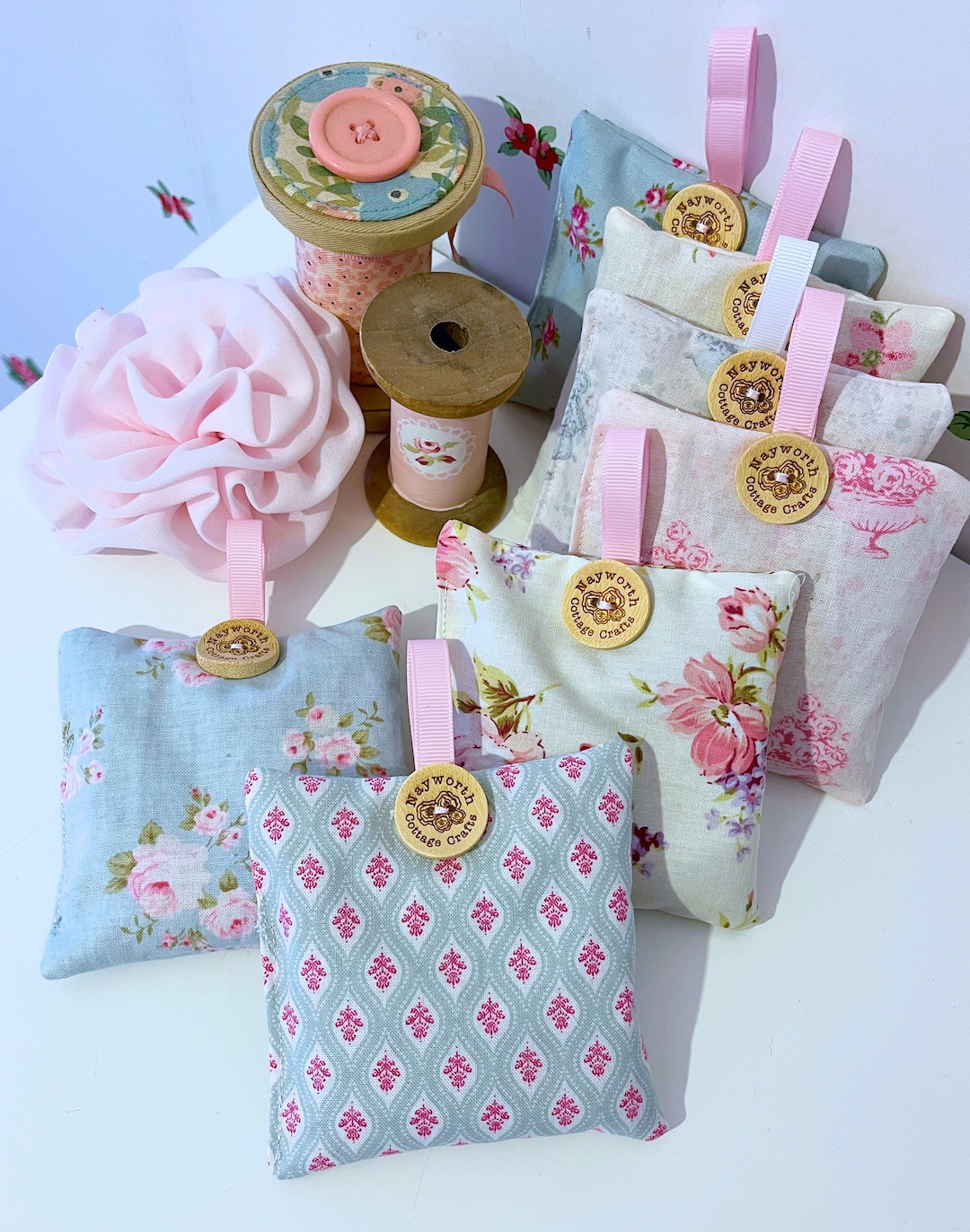 Handmade Shabby Lavender Sachet / Vintage / Cottage Scent - Etsy