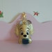 Puppy dog pump inhaler case holder / Medical / Key Ring fob / embroidery / bag charm