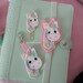 Unicorn felt planner paper clip band or bag charm Embroidery supplies kikkik filofax