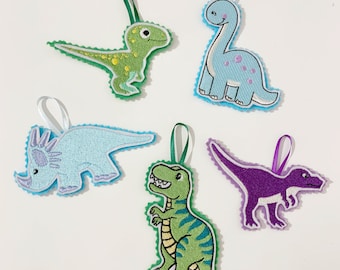 Hanging Dinosaur / tree / decoration / ornament / pastel / twig dangly