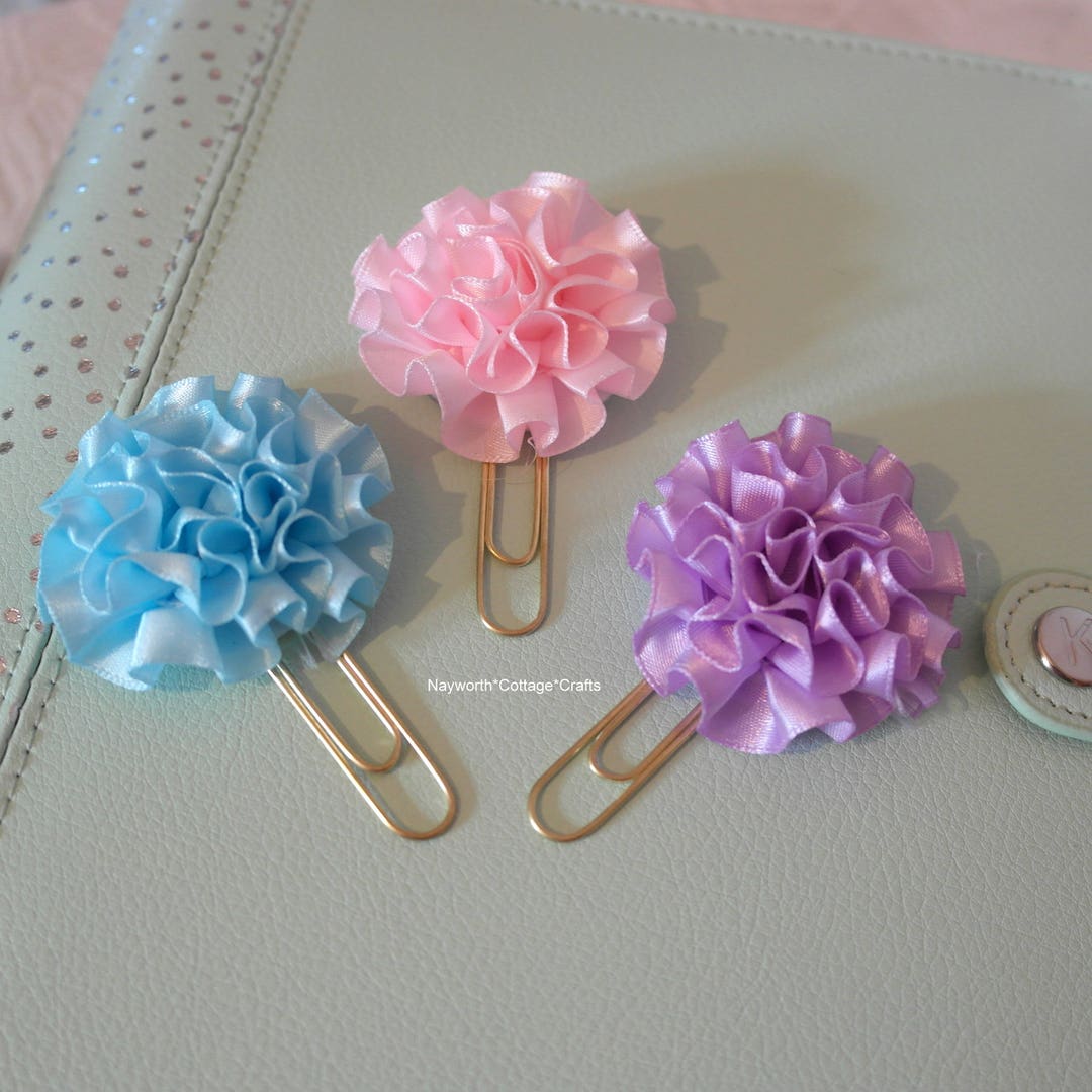 Cute Ruffle Design Cute Ruffle Frill Planner Planner Paper Clip Charm Embroidery Kikkik ...