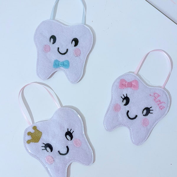 Personalised tooth pouch / fairy / pillow / holder / bag