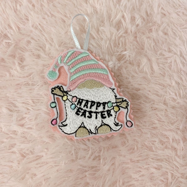 Happy Easter Hanging Pastel  Gonk / gnome / pastel / pink / tree / decoration / ornament / shabby chic