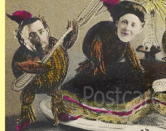Wer kommt als Nächstes? Vintage-Halloween-Postkarte, sofortiger digitaler Download
