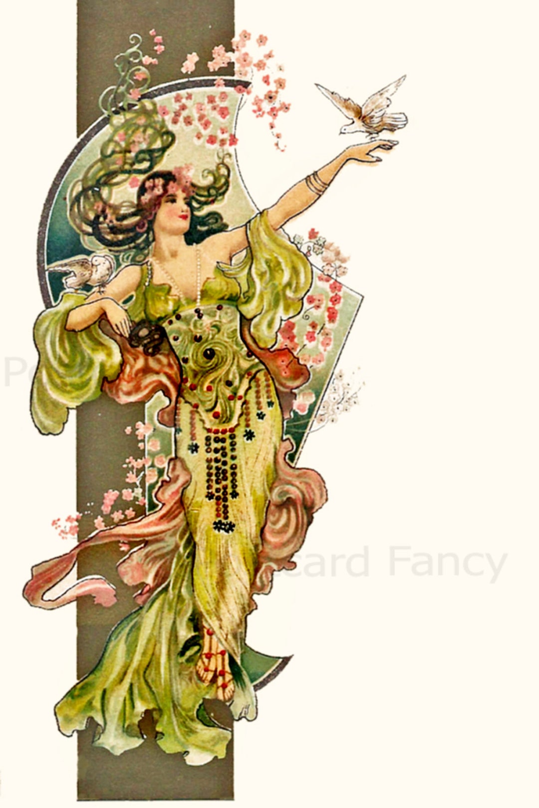 Art Nouveau Femme Fantaisie - Image gratuite sur