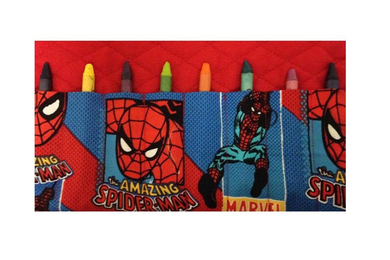 Download Spiderman Personalized Coloring Book and Crayon Tote | Etsy