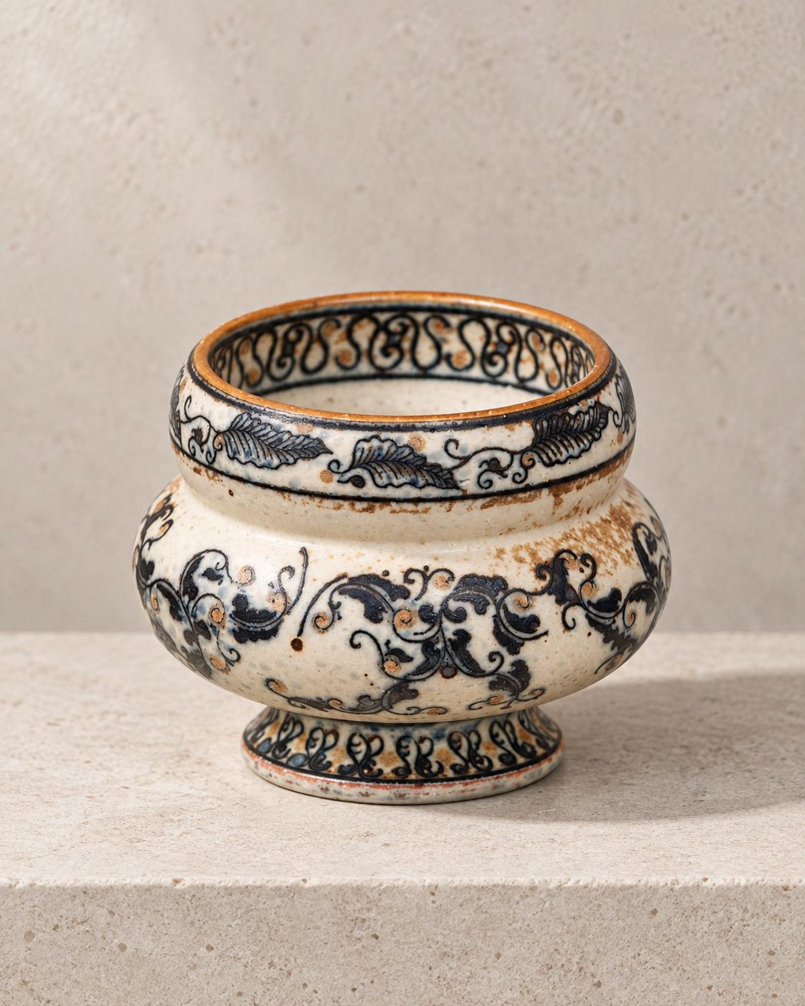 The Gilded Scroll Ring Cup