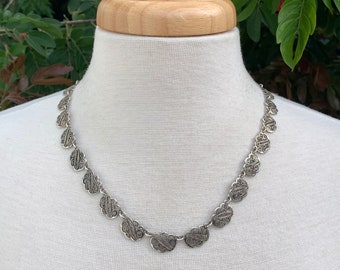 Vintage Sterling Silver Filigree 21" Necklace