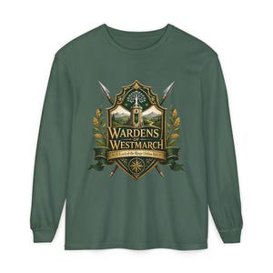 Wardens of Westmarch Shield crest Long Sleeve T-Shirt | Fantasy Kin