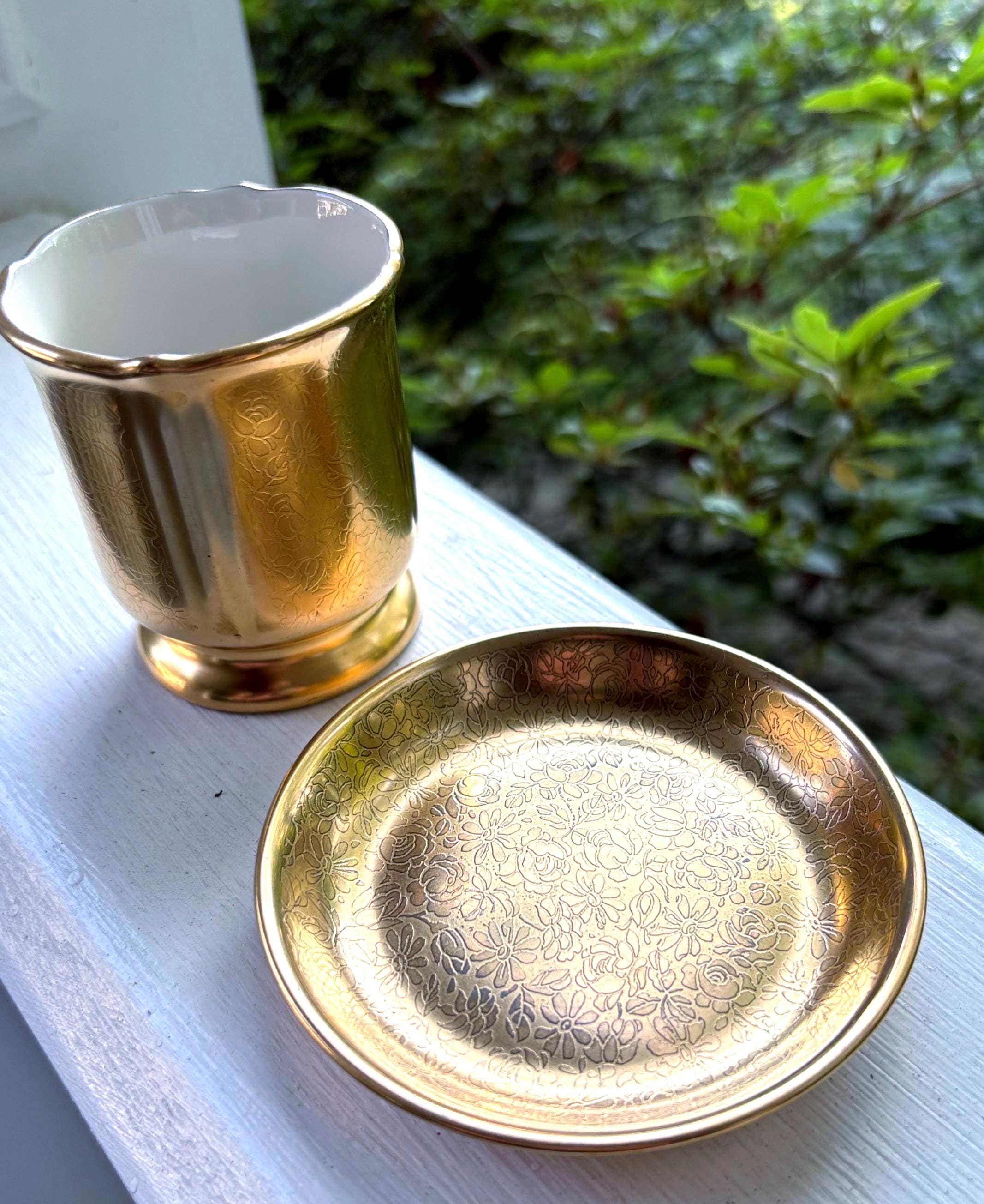 Antique 24k Gold Cup - Etsy