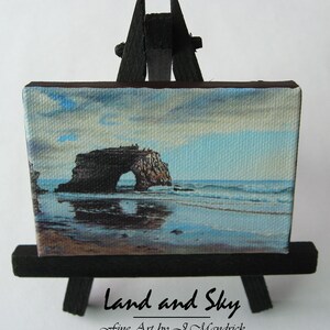 2.5x3.5 Ocean Seascape Mini Painting by J. Mandrick image 2