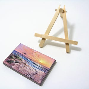 2.5x3.75 Ocean Sunrise Mini Painting by J. Mandrick image 3