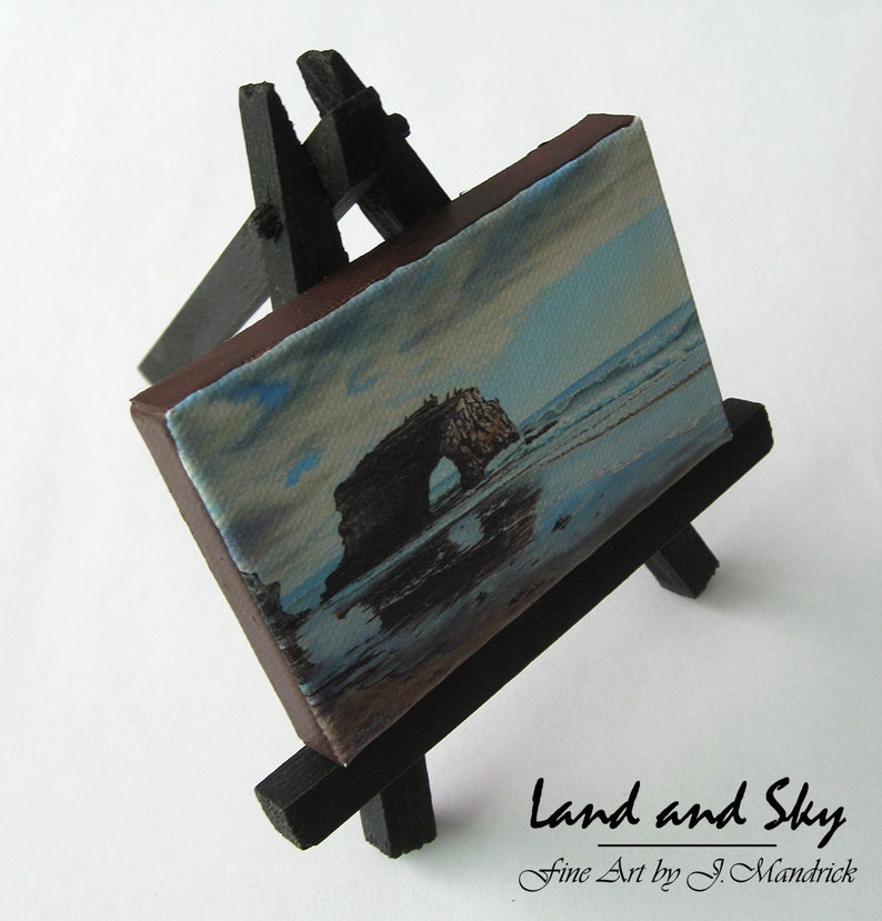 2.5x3.5 Ocean Seascape Mini Painting by J. Mandrick image 3