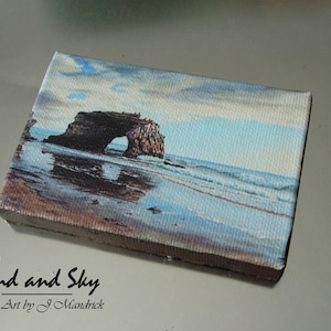 2.5x3.5 Ocean Seascape Mini Painting by J. Mandrick image 1