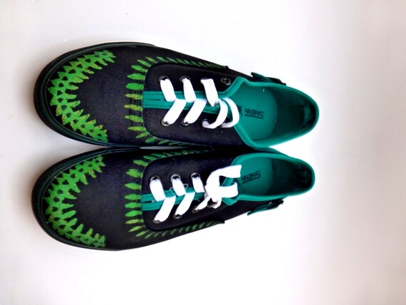 green ladies sneakers