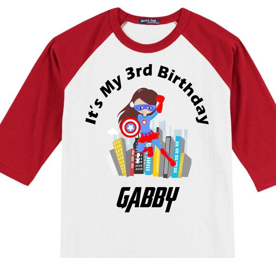 supergirl birthday shirt