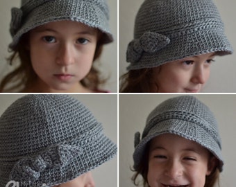 Elegant hat - Crochet hat for girls