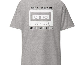 Gen X Mixtape T-Shirt – Lustiges Retro-90er-Jahre-Kassetten-Motiv mit sarkastischem Nostalgie-Motiv