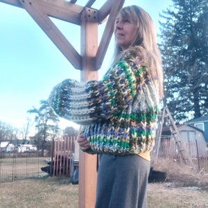 Hand Knit Bulky Sweater image 1